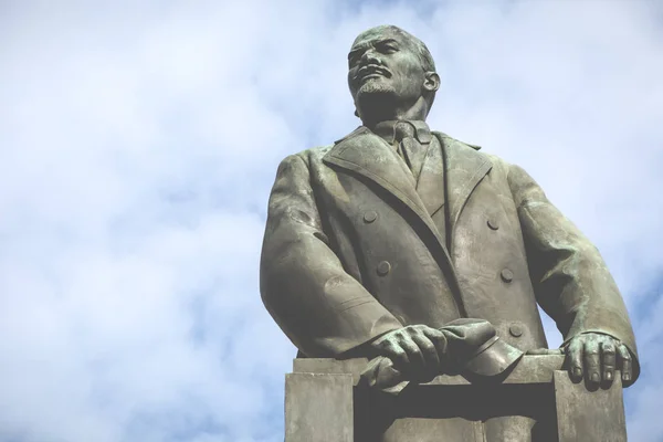 Minsk Fehéroroszország 2018 Szeptember Emlékmű Lenin Kormány Ház Belarusz Köztársaság — Stock Fotó