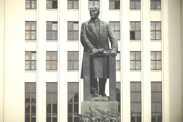 Minsk Belarus Septembre 2018 Monument Lénine Près Government House Republic — Photo