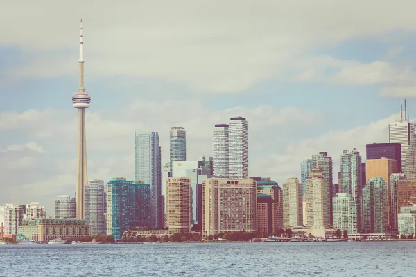 Wunderschöne Toronto Skyline Über Dem See Toronto Ontario Kanada — Stockfoto