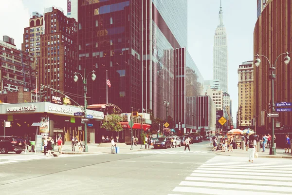 Nueva York Septiembre 2018 Calle Ciudad Nueva York Manhattan Hora —  Fotos de Stock