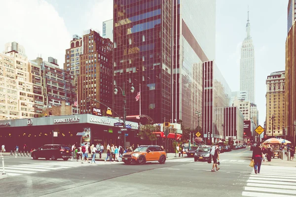 Νέα Υόρκη Σεπτεμβρίου 2018 Δρόμος Νέας Υόρκης Δρόμος Πόλης Στο — Φωτογραφία Αρχείου