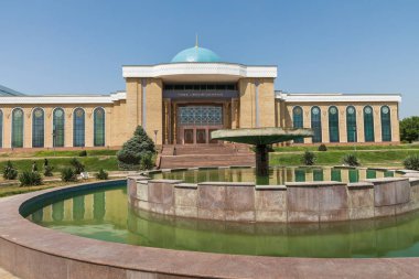 Taşkent, Özbekistan - 22 Ağustos 2018: Modern mimarinin Taşkent.