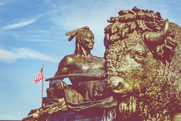 美国费城 2018年9月19日 乔治华盛顿纪念碑在费城 1897年由鲁道夫西梅林设计的雕像 1835 1905 — 图库照片