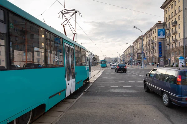 Minsk Belarus Setembro 2018 Vista Antigo Centro Histórico Minsk Bielorrússia — Fotografia de Stock