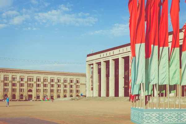 Minsk Bélaro Septiembre 2018 Palacio República Bielorrusia Plaza Octubre Minsk —  Fotos de Stock