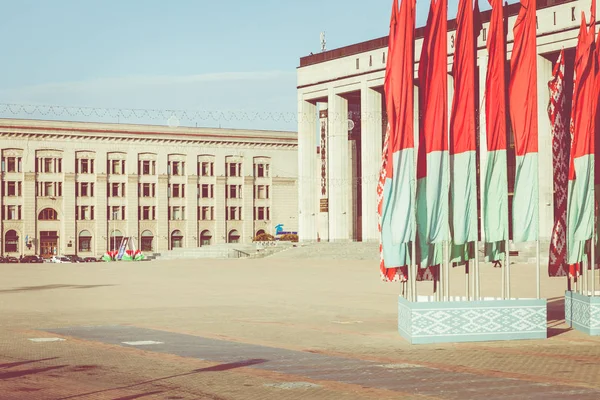 Minsk Belarus Settembre 2018 Palazzo Della Repubblica Bielorussia Sulla Piazza — Foto Stock