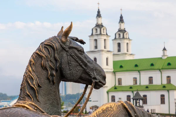 Kathedraal Van Heilige Geest Minsk Kerk Van Wit Rusland Symbool — Stockfoto