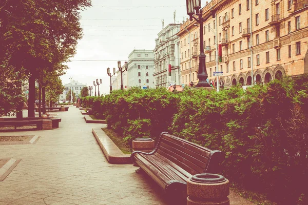 Minsk Beyaz Rusya Eylül 2018 Geleneksel Mimari Şehir Minsk Beyaz — Stok fotoğraf
