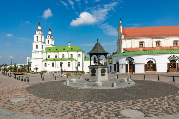 Minsk Bélaro Septiembre 2018 Catedral Espíritu Santo Minsk Iglesia Bielorrusia — Foto de Stock