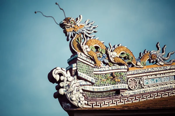 Detailed View Dragons Citadel Imperial City Purple Forbidden City Hue — Stock Photo, Image