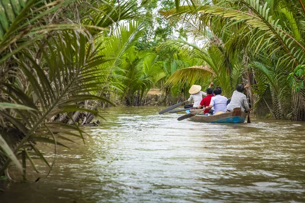 Tho Vietnam November 2018 Mekong River Delta Jungle Cruise Unidentified — Stock Photo, Image