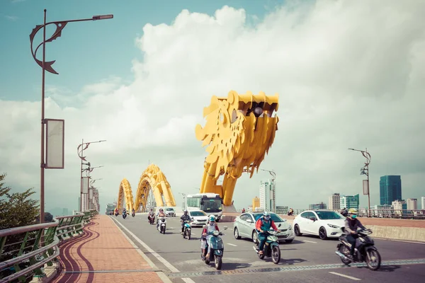 Nang Vietnam November 2018 Dragon Bridge Cua Rong Denna Moderna — Stockfoto