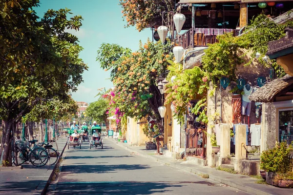 Hoi Vietnam November 2018 Hoian Ancient Town Houses Colourful Buildings — Stock Photo, Image