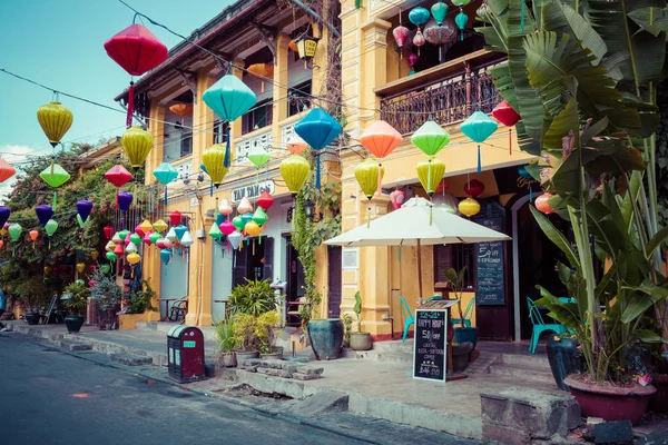 Hoi Vietnam Novembre 2018 Hoian Ancient Town Houses Bâtiments Colorés — Photo