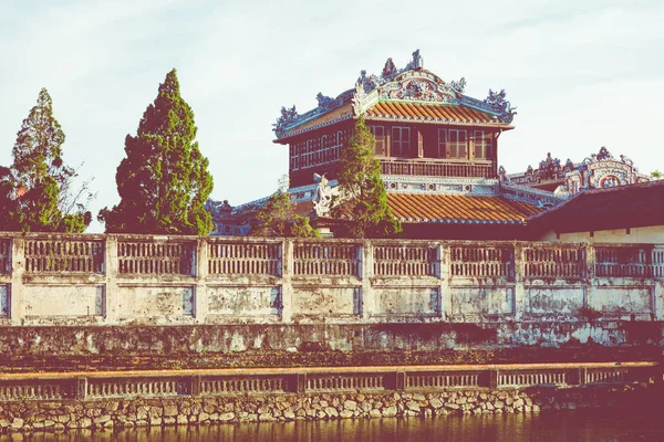 Αυτοκρατορική Δυναστεία Βασιλικό Παλάτι Του Nguyen Hue Βιετνάμ Μνημείο Παγκόσμιας — Φωτογραφία Αρχείου
