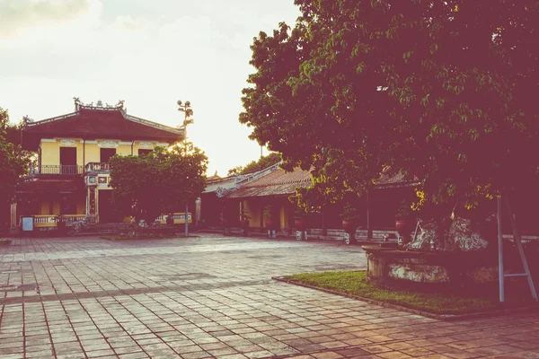 Вхід Цитадель Імператорської Династії Нгуєн Королівський Палац Хюе Єтнам Всесвітньої — стокове фото