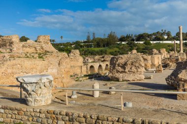 Antik Carthage şehir, Tunis, Tunus, Kuzey Afrika Harabeleri. 