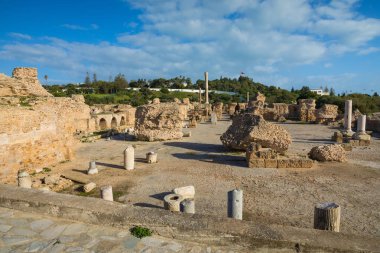 Antik Carthage şehir, Tunis, Tunus, Kuzey Afrika Harabeleri. 