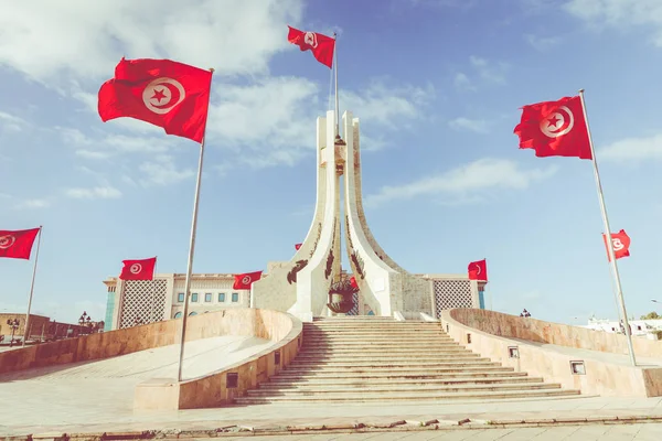 チュニスの公共広場 国立記念碑 市庁舎 チュニジア — ストック写真
