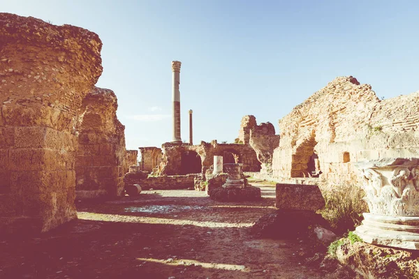 Romjai Carthage Ősi Város Tunisz Tunézia Észak Afrika — Stock Fotó