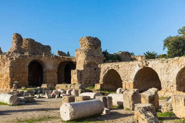 Ruinen Der Antiken Karthago Stadt Tunis Tunesien Nordafrika — Stockfoto