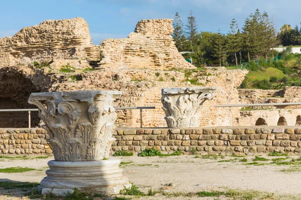 Ruinen Der Antiken Karthago Stadt Tunis Tunesien Nordafrika — Stockfoto