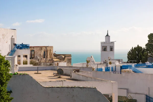 Panoramic View Resort Town Sidi Bou Said Tunisia North Africa — Stock Photo, Image