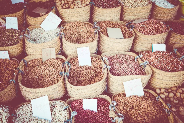 Specerijen Traditionele Straatmarkt Medina Sousse Middeleeuwse Stad Tunesië — Stockfoto