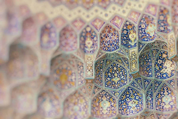 Podrobnosti Mešitu Íránu Selektivní Fokus — Stock fotografie