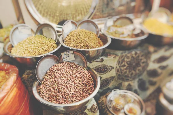 Colorful Spices Bazaar Iran Selective Focus — Stock Photo, Image