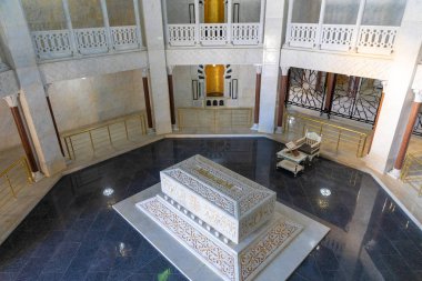 Habib Bourgiba anıtı, Tunus Cumhuriyeti 'nin ilk cumhurbaşkanı. Manastır