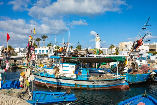 Mahdia Tunézia 2018 December Hajók Halászati Kikötő Mahdia Tunézia — Stock Fotó