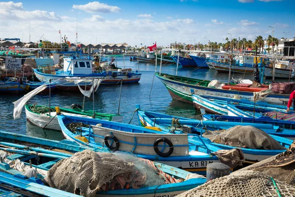 Mahdia Tunézia 2018 December Hajók Halászati Kikötő Mahdia Tunézia — Stock Fotó
