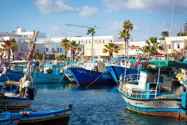 Mahdie Tunisie Décembre 2018 Bateaux Dans Port Pêche Mahdia Tunisie — Photo