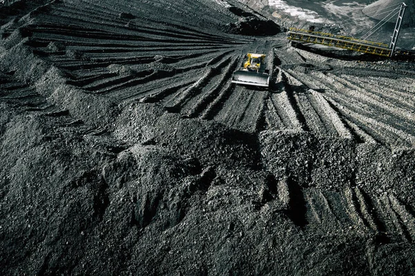 Open Pit Mine Aerial View Extractive Industry Coal Top View — Stock Photo, Image