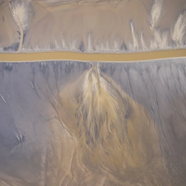Vista Aérea Del Lugar Industrial Surrealista Impacto Humano Medio Ambiente —  Fotos de Stock