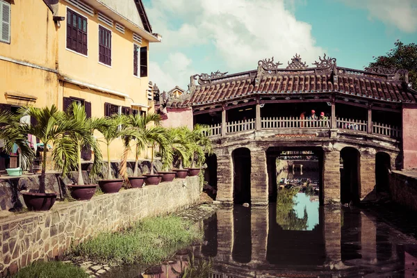 Χόι Αν, Βιετνάμ - 21 Νοεμβρίου 2018: Hoian αρχαία πόλη σπίτια. — Φωτογραφία Αρχείου