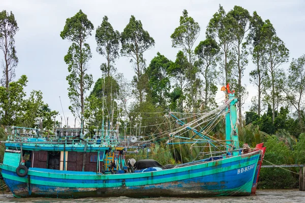 MY THO, VIETNAM - 24 NOVEMBRE 2018 : Bateau traditionnel. Mékong Ri — Photo