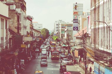 Bangkok, Tayland-Kasım 28, 2018: Bangkok trafik Mo