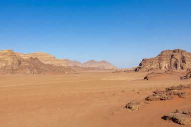 Wadi Rum Kızıl Çöl, Ürdün, Orta Doğu.