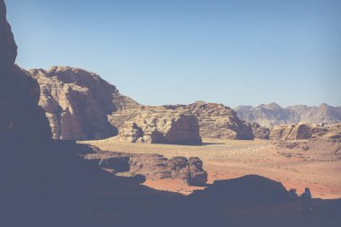 Wadi Rum Kızıl Çöl, Ürdün, Orta Doğu.