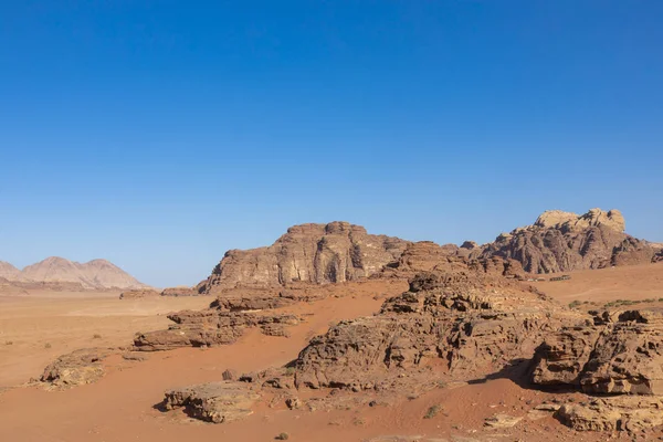 Wadi Rum Red Desert, Jordanien, Mellanöstern. — Stockfoto