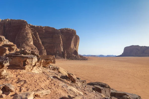 Wadi Rum Red Desert, Jordania, Oriente Medio . — Foto de Stock