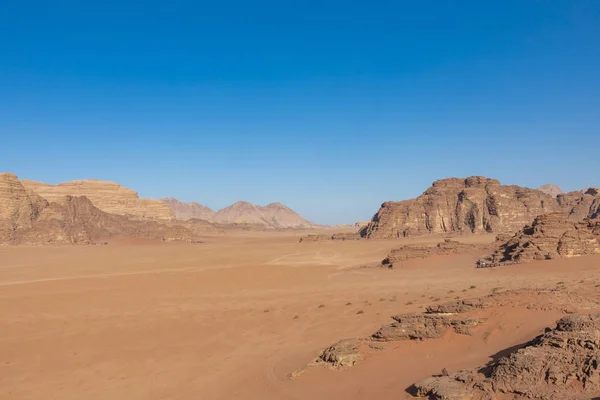 Wadi Rum Red Desert, Jordanië, Midden-Oosten. — Stockfoto