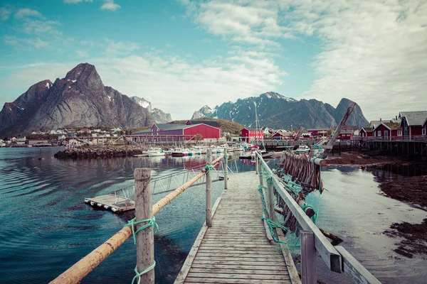 Reine fishing village on Lofoten islands, Nordland. Norway. — Stock Photo, Image