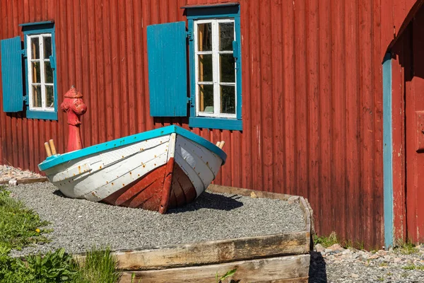 TIND, NORWAY - MAY 23, 2019: Traditional architecture in Tind fi — Stock Photo, Image