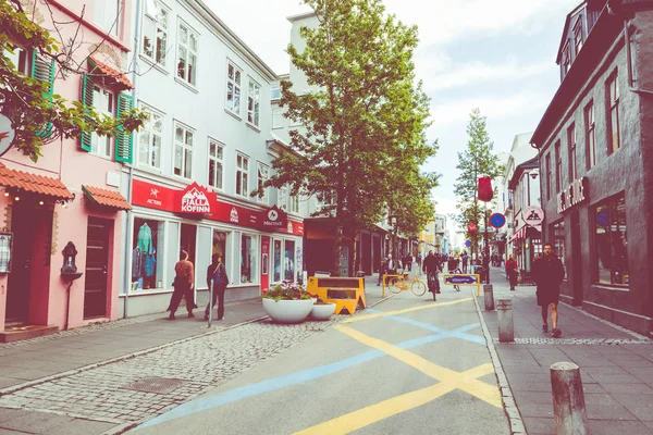 Reykjavik, Island-juni 09, 2019: Reykjavik City på sommaren Tim — Stockfoto