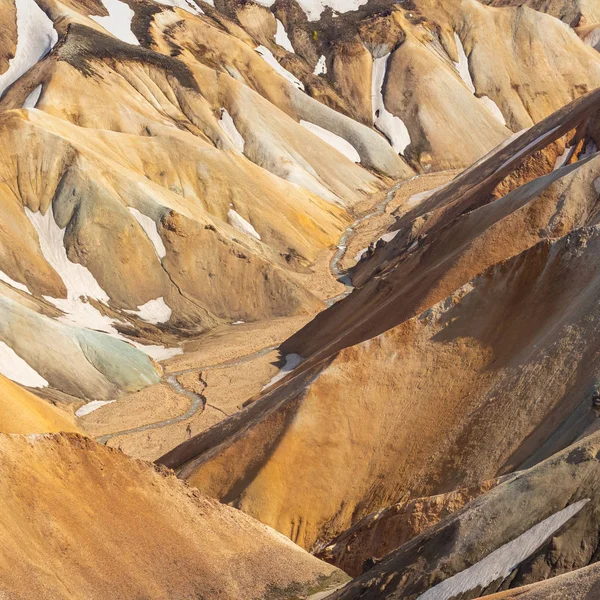 Landmannalaugar nationalpark-Island. Rainbow Mountains. Beau — Stockfoto