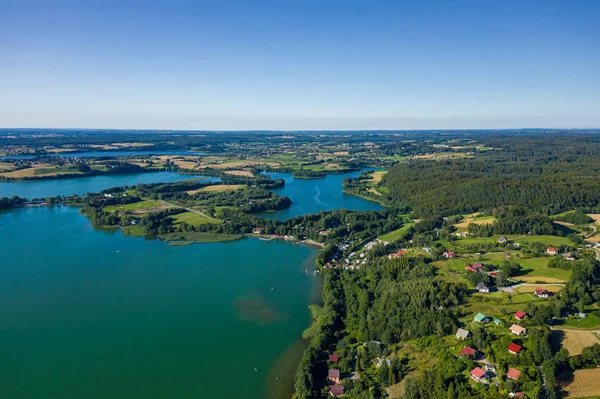 Vista aérea del Parque del Paisaje Kashubian. Kaszuby. Polonia. Foto: —  Fotos de Stock