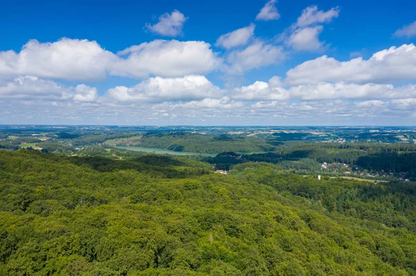 Aerial view of Kashubian Landscape Park. Kaszuby. Poland. Photo — Stock Photo, Image